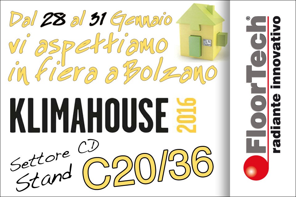 Vi aspettiamo a KLIMAHOUSE 2016 (Anteprima)