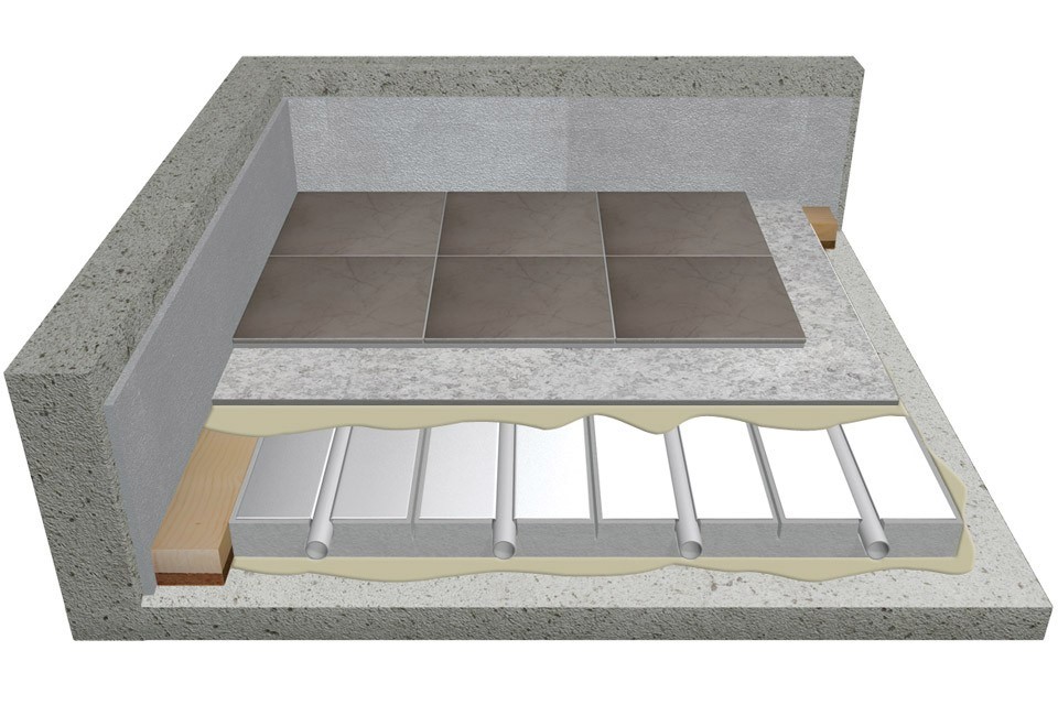 sistema a pannelli radianti dry26 FloorTech con lastra KN (1 / 1 Video)