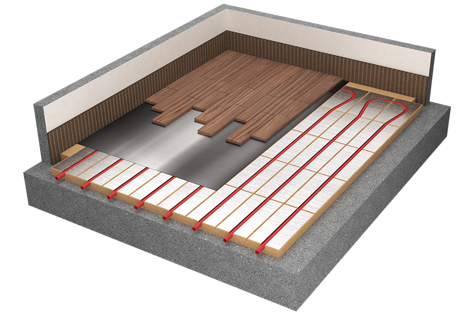 Soluzione per rivestimento in legno o laminato a posa flottante (Anteprima)